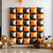Foil Balloons Wall Backdrop Double Sided Black(D05 - Black and Orange)